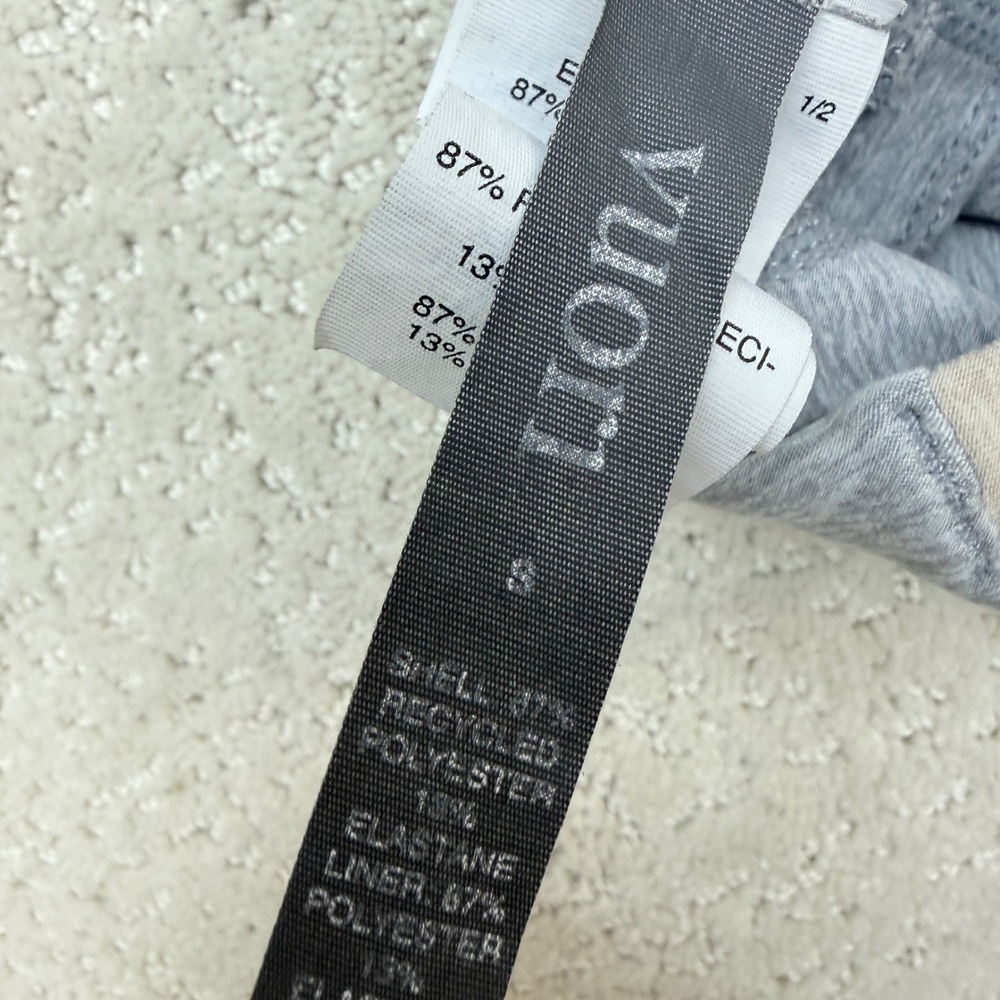 Vuori Long Line Elevation Bra Womens Small Grey Heather VW1008 Criss Cross Back - Picture 5 of 8
